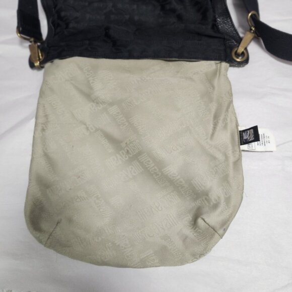 Just Cavalli Black Leather Crossbody Bag - Picture 14 of 14